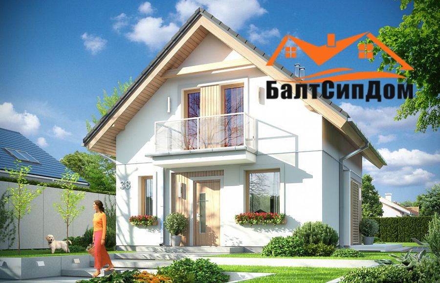 Проект дома из SIP панелей в Калининграде, БалтСипДом