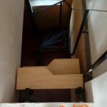 Лестница в доме из СИП-панелей
