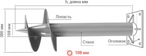винтовые сваи диаметром 108 мм Калининград
